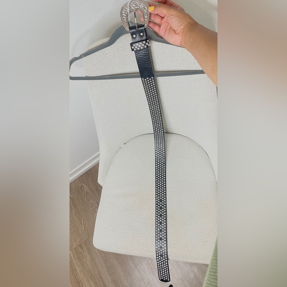 Exclusive Glitz Rhinestone Black Belt S - Picture 5 of 7